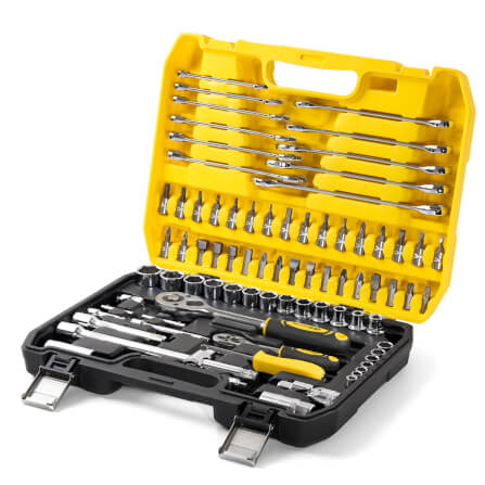 ชุดบ็อกซ์ DELTON รุ่น DKT-78PCS 1/4 , 1/2 นิ้ว แพ็ก 78 ชิ้น_1